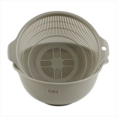 일본 나카야 이중채반(M) 1.5L K584 선택1 (채반 볼 한세트 믹싱볼), 연브라운, 1개