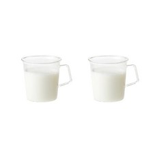 킨토 캐스트 밀크 글라스 310ml 내열유리, 2개
