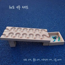 우드 원목블럭 우드블럭 세트 원목 장난감, 9피스 트랙, 1개