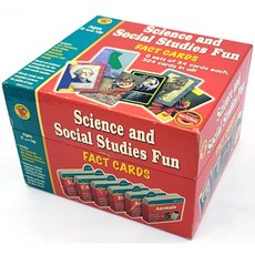플래시 카드 세트 Science and Social Studies Fun Fact Cards 6종수록 동물 공룡 곤충 우주 SET-269