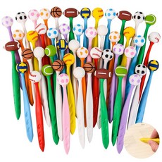 비디오 게임 버블헤드 지우개 48개 연필 카와이 지우개 귀여운 용품 재미있는 만화 지우개 용품 생일 선물 416711, 스포츠