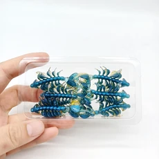 DUODUOYU 6PCS 새로운 TPE 플로팅 소프트 낚시 미끼 2.8g/68mm Isca Swimbaits 인공 새우 실리콘 미끼 낚시, 01 6pcs GJ12 LAN