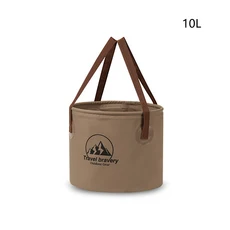 휴대용 접이식 야외 버킷 여행용 대용량 캠핑, [02] 10L