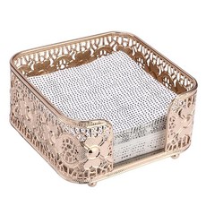 Sumnacon 테이블용 칵테일 냅킨 홀더 15 x 15cm(5.9 x 5.9인치) 사각형 골든 우아한 냅킨 홀더 작은 화장대 거울 트레이 주방 조리대 식탁 파티, 5.9x5.9 Inch/Cocktail