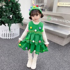 桃園出貨 兒童圣誕樹服裝兒童圣誕裝寶寶元旦節圣誕節圣誕Christmas服秋冬