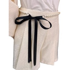 세련된 진주 구슬로 된 바디 링크 벨트 드레스와 코트 용 허리 체인 조절 식 허리 체인