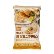 [오늘출발] 델리츠 통살오징어까스 10개 오징어48% 냉동 패티, 1개, 800g
