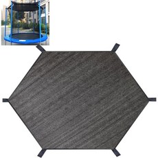 트램펄린 그늘막 커버 8피트 10피트 12피트 14피트 16피트 스트레이트 폴 원형 햇빛 보호 설치가 용이한 뒷마당 놀이터용 커버(12피트 6폴), 8FT 6 Poles