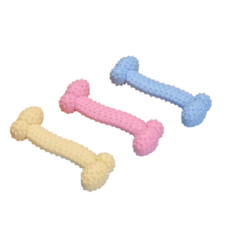 동화다 애견 치발 뼈다귀, 1세트, 옐로우+핑크+블루