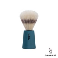 【CONQUEST】德國 nom CARL系列 CARL 41PE 藍綠色刮鬍刷 鬃毛刷，德國製造，舒適刮鬍體驗, 1個, 個