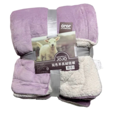 NATURALLY JOJO玩色羊羔絨毯被 雙面加厚保暖親膚透氣 居家辦公旅行適用