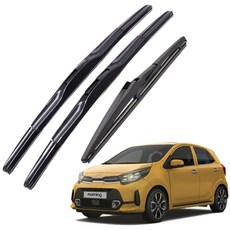 기아 자동차 호환 뉴 올뉴 더뉴 모닝 어반 전차종 차량용 하이브리드 와이퍼 윈도우브러쉬 전면 후방 1+1+1, 올뉴/모닝 어반(17~현재)-1SD600+350mm, FR200(11인치)올뉴/모닝어반-17.01~현재