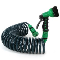 comet 彈簧伸縮水龍接頭組, 綠色, 1組