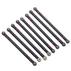 8Pcs Vgoohobby 알루미늄 합금 링크 로드 섀시 313mm 휠베이스 축 SCX10 90046 90047 1/10 RC 크롤러 카와 호환됨, 8Pcs Vgoohobby 알루미늄 합금 링크 로드 섀