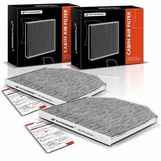 A-Premium 쉐보레 카프리스 2011-2017 SS 2014-2017 및 폰티악 G8 2008-2009와 호환되는 활성탄 포함 2피스 캐빈 에어 필터 교체 # 9218, A-Premium 쉐보레 카프리스 2011-2017,