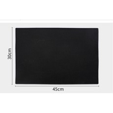 美髮工具防滑墊 45x30cm PU材質 耐磨止滑, 現貨-黑色 單入, 1個