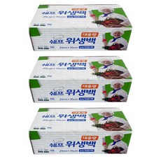 바람길 쉐프 뽑아쓰는 대용량 위생백 중형 25x35 500매, 중(M), 500개, 3개