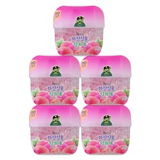 산도깨비 화장실용 탈취제 피치향, 300g, 5개