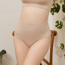 EASY SHOP iMEWE 高腰收腹內褲 彈力親膚 舒適無痕 奶茶咖 L