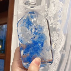 畢業季生日禮物 永生花浮遊花瓶 小眾冷門送女友閨蜜藝術禮品, 星辰-藍白200ml/無禮盒