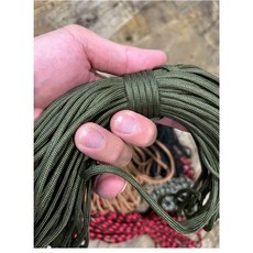 廣隆 31米 七芯傘繩 荒野求生繩 7芯繩 救生繩索 登山繩 露營繩, 軍綠色