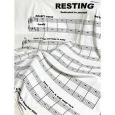 음악 악보 오선지 담요 뮤직스코어 블랭킷 무릎담요 피아노악보 음대생 선물