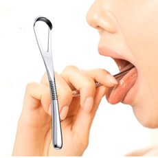 기능 위생 디자인의 조화 l 구토반사ZERO 이반쿨 반영구 의료316L스텐 혀클리너 (휴대케이스 포함), 19g, 1개