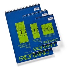 Fabriano法比亞諾1264系列無酸素描本馬克筆本繪圖本水彩本速寫本#1910，多功能繪畫用紙，創作無限可能, 1個, 繪圖本180g圈裝A4#646