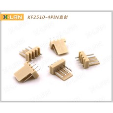 X-LAN KF2510 直針座 2.54mm 4P 180度(5PCS), 1個