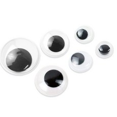 셀엔드 인형눈 스티커 인형재료 폰케이스재료, 혼합, 1개, 24mm