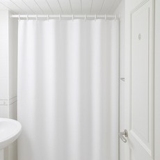 이케아 샤워커튼 풀세트 커튼봉+커튼링12, 1개