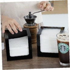 카페 음식점 테이블 냅킨보관 티슈정리 아크릴 투명 사각 탁상용 냅킨함 휴지 보관함, 1개, 상세페이지 참조