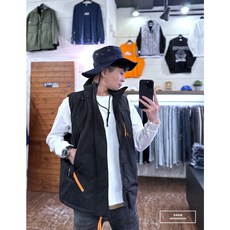 老爺有喜 重磅Outdoor山系厚鋪棉背心-黑(NOF22115117)，加厚保暖、多口袋設計，戶外休閒首選