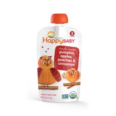 해피토트 심플 콤보 어린이 스무디, 배 + 사과 + 복숭아 + 호박 + 시나몬(Pears + Apples + Peaches + Pumpkin + Cinnamon), 1개, 113g