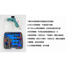 【威威五金】Samso 台灣製 專利槍型吹塵槍組 盒裝槍型8合1套組 空壓機吹氣槍 降噪 扁頭 錐形噴嘴 塑膠 三倍風量, 1個