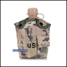 野戰搖滾-生存遊戲 US軍用戰術水壺套, CP迷彩, 1個