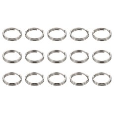 열쇠고리 키링 작은 오링 키홀더 키링재료 만들기 재료, 작은 이중오링_니켈 0.8x8, 15개