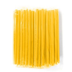 버블티 빨대 노랑 25cm 50개입 개별포장 스트로우 옐로우 [당일발송], 1개, 50개