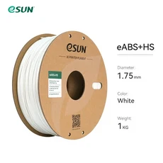 eSUN 고속 ABS+ 필라멘트 1.75mm 뛰어난 레이어 접착력 3D 프린터 스피디 플러스 출력용, 01  Mainland, 08 White