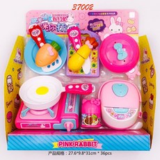 粉紅兔廚房冰箱化妝臺蛋糕派對醫具過家家玩具, YY-37002, 1個