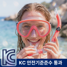 플리터스 스노쿨링 마스크 세트, 핑크 핑크