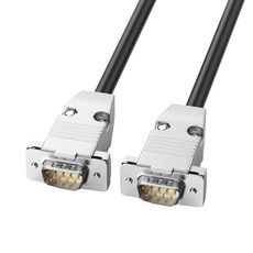 컴퓨터 및 산업 장비용 RS232 DB9 직렬 직접 연결 케이블, 09 5m, 01 male to male, 1개