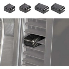 지멘 호환 포드 F150 2021-2023 4개 세트 센터 콘솔 에어컨 공기 환기구 덮개 트림 카본 파이버