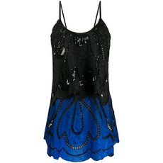 알베르타페레티 티어드 장식 미디 드레스