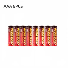 대용량 충전기 1.5V AAA 5500mAh USB 원격 충전 리튬 이온 배터리 무선 마우스+케이블, 04 8pcs