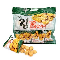 달콤 구운김 한입 쌀과자 250g 개별포장 간식 zin+74167SM, 1