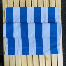 캠핑의자 캔버스 접이식 야외 원목 해변 낚시 체어, I. 하늘색 스트라이프