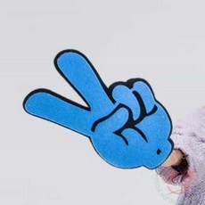 요비월드 브이 장갑 대 33cm 블루 레크레이션도구 체육대회용품 치어리딩도구