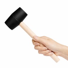 엠에프매직하우스 조립전용 고무망치 블랙, 1개, 검정색