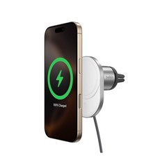 벨킨 맥세이프 15W 무선 차량용 충전기 화이트